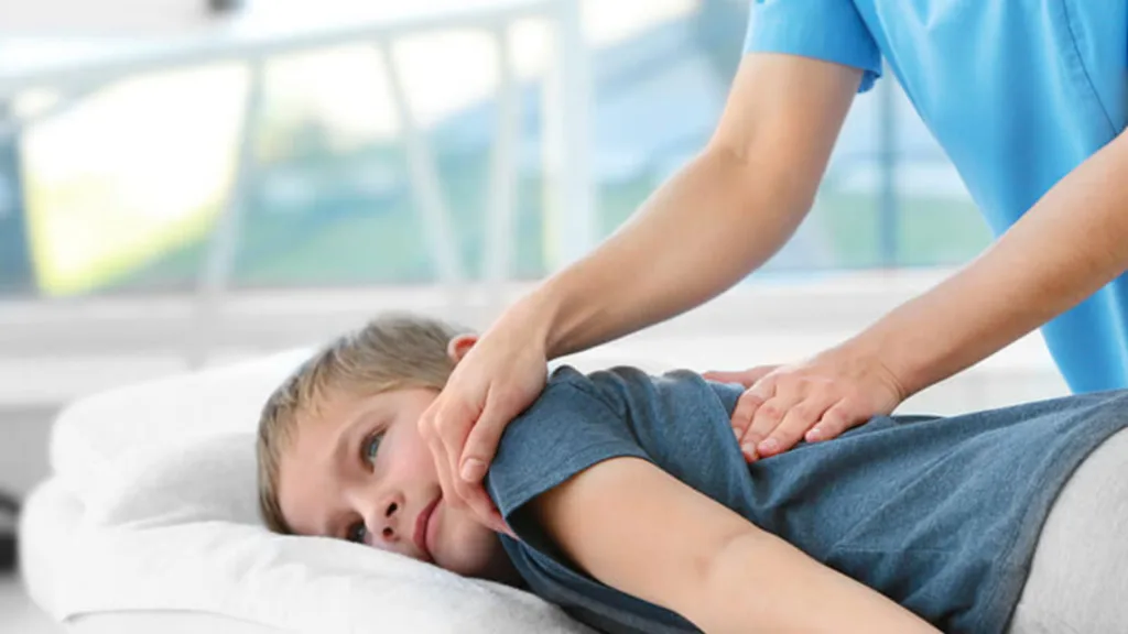 Youth massage treatment at Viva Massage in Edmonton