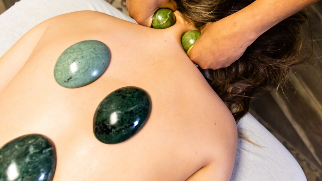 Jade stone massage therapy in Edmonton at Viva Massage