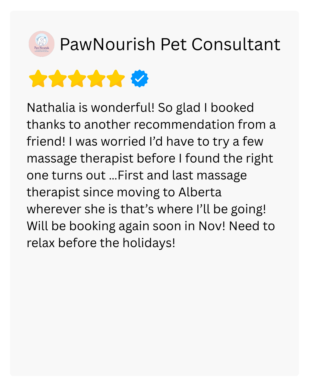 Customer feedback for Viva Massage and Wellness