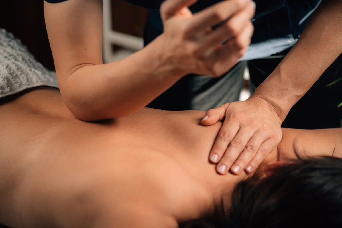 Deep tissue massage therapy at Viva Massage and Wellness Edmonton